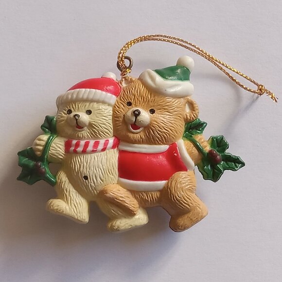 ๐ฏ 10 for $10 / Vintage Cute Bears Christmas Tree Ornament - Picture 1 of 7